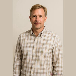 Timberland Mens Plaid Button Up Shirt White Brown XL